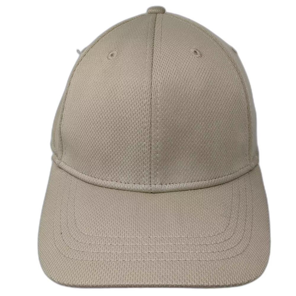 Athletic Works Baseball Cap Beige Fitted XL Recycled Polyester Blank Hat Solid